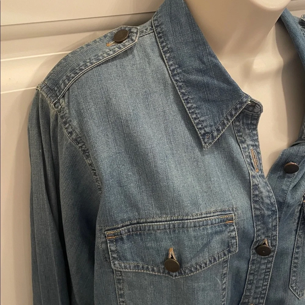 Cabi Jeans McQueen denim shirt sz xl - Picture 4 of 7